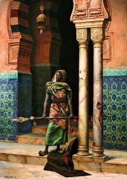  Ludwig Pintura al %C3%B3leo - La Guardia Nubia Ludwig Deutsch Orientalismo